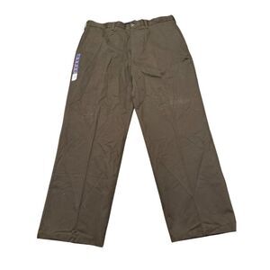 Croft & Barrow Men's Beige Chino Pants Flat Front 40x32